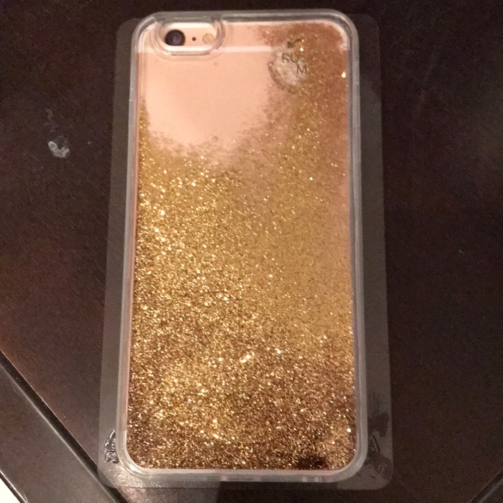 Gold glitter iPhone 6 plus case